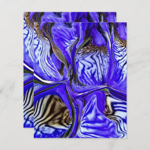 Lila Iris Flower Scrapbook Papper