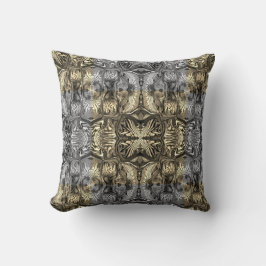 Lila Iris Flower / Sepia / Black*White / Spegel Kudde