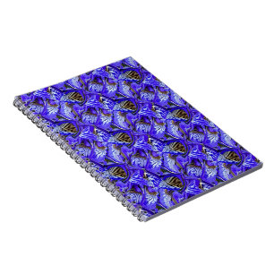Lila Iris Flower/Slaned/Tiled/Spiral Anteckningsbok