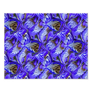 Lila Iris Flower / Slaned / Tilt / / Fototryck