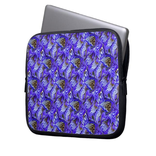 Lila Iris Flower / Slaned / Tilt / / Laptop Fodral (Framsidan Vänster)