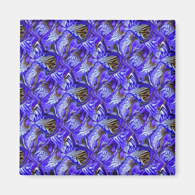 Lila Iris Flower / Slaned / Tilt / / Magnet (Framsidan)