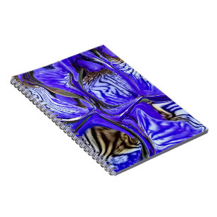Lila Iris Flower Spiral Anteckningsbok