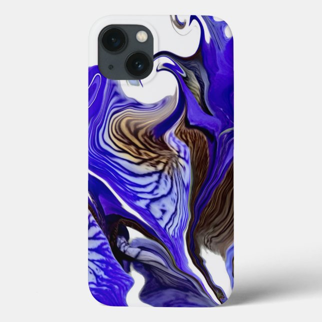 Lila Iris Flower Swirls (Baksida)