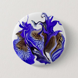 Lila Iris Flower Swirls Knapp