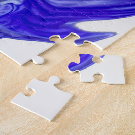 Lila Iris Flower Swirls Pussel