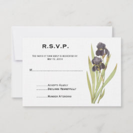 Lila Iris Flowers OSA Kort