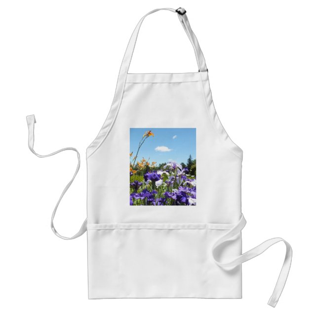 Lila Iris Garden Förkläde (Framsidan)