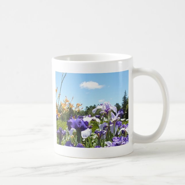 Lila Iris Garden Kaffemugg (Höger)