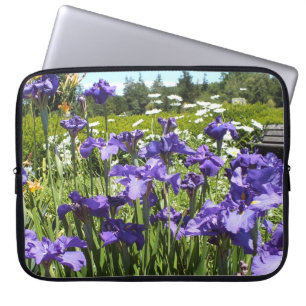 Lila Iris Garden Laptop sleeve