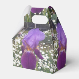 Lila Iris Irises Birthday Cake Favbox Presentaskar