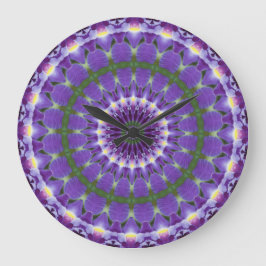 Lila Iris Kaleidoscope klocka