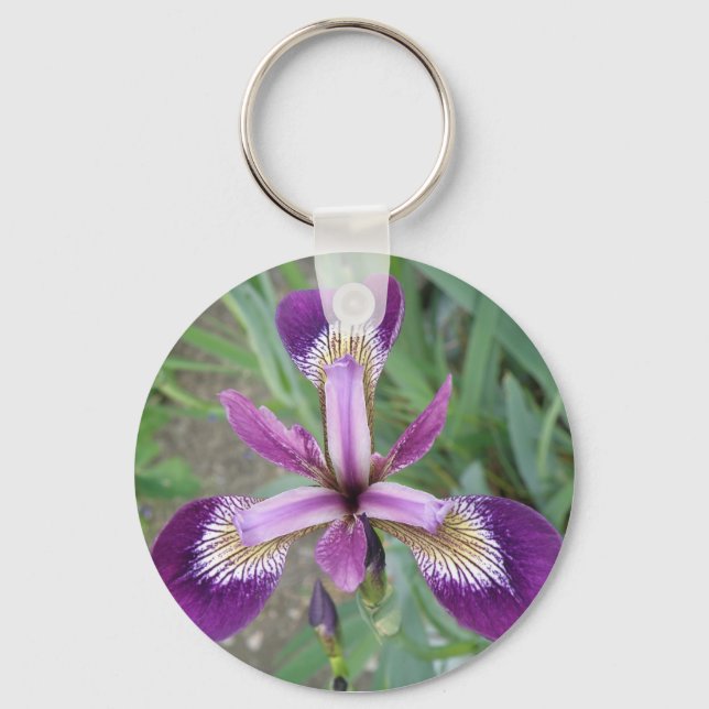 Lila Iris Keychain Nyckelring (Framsida)