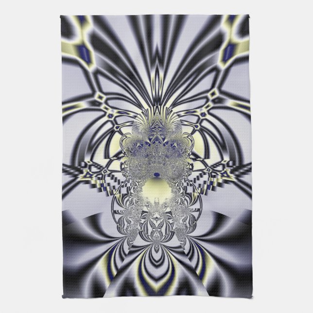 Lila Iris Kökshandduk (Vertikal)