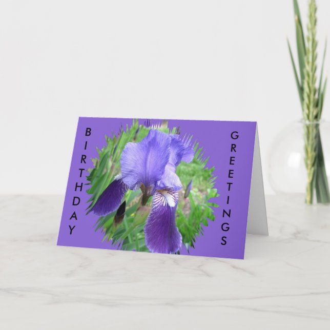Lila Iris Kort (Framsida)