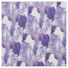 Lila Iris-lackering av botaniska konst mönster Tyg