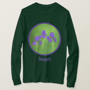Lila Iris-målning - originalblomma T Shirt