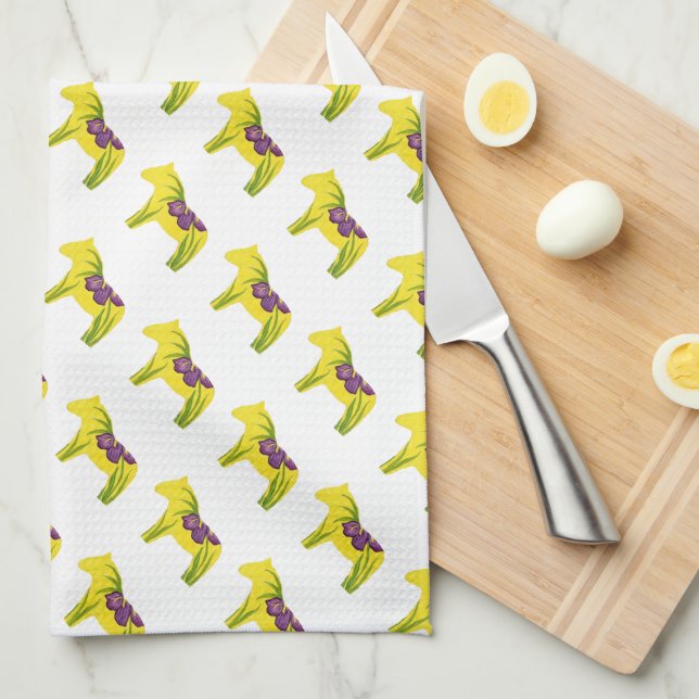 Lila Iris MoJo Kitchen Towel Kökshandduk (Vikt i Fjärdedel)