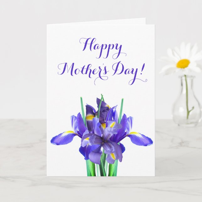 Lila Iris MorsdagsKort Kort (Liten växt)