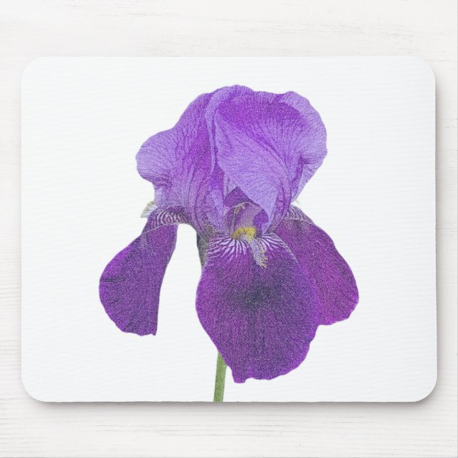 Lila Iris Mouse Pad Musmatta (Framsidan)