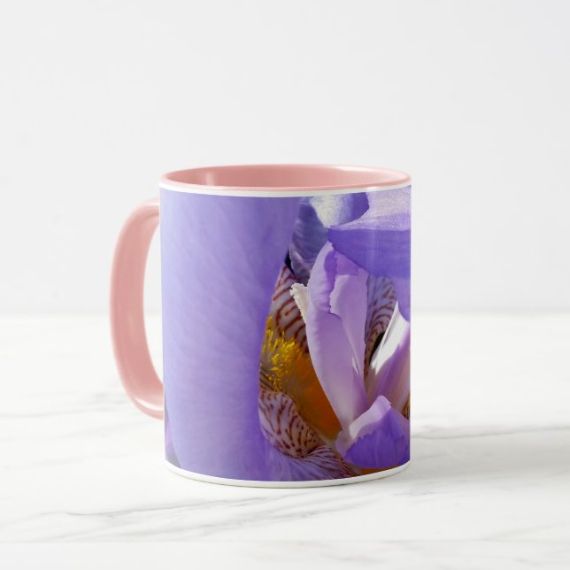 lila iris mugg (Framsida vänster)
