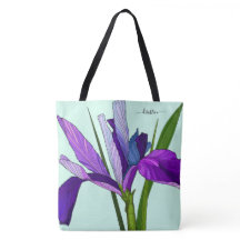Lila Iris på Mint, Personlig Blomma