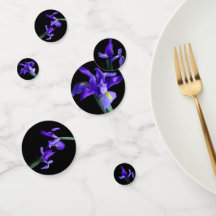 Lila Iris Party Bord Confetti