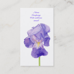 Lila Iris-profilkort Visitkort