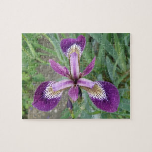 Lila Iris Puzzle Pussel