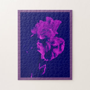Lila Iris Puzzle Pussel