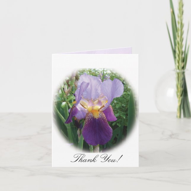 Lila Iris Tackkort (Framsida)