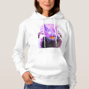 Lila Iris Vattenfärg Blomma Blommig Födelsedag T Shirt