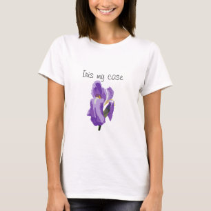 Lila Iris Vector Art T Shirt