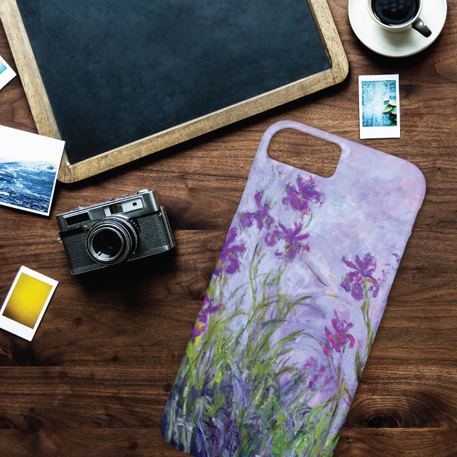 Lila Irises Blommigt Claude Monet Case-Mate iPhone Skal (Skapare uppladdad)