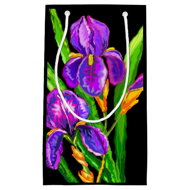 Lila Irises Gift Bag (Framsidan)