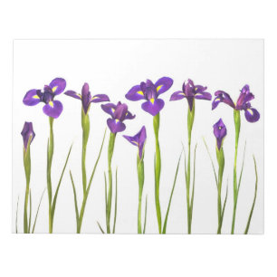 Lila Irises - Iris Flower Customized Template Anteckningsblock