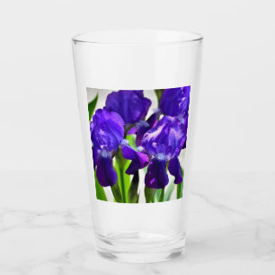 Lila Irises Iris Flower Glaskopp