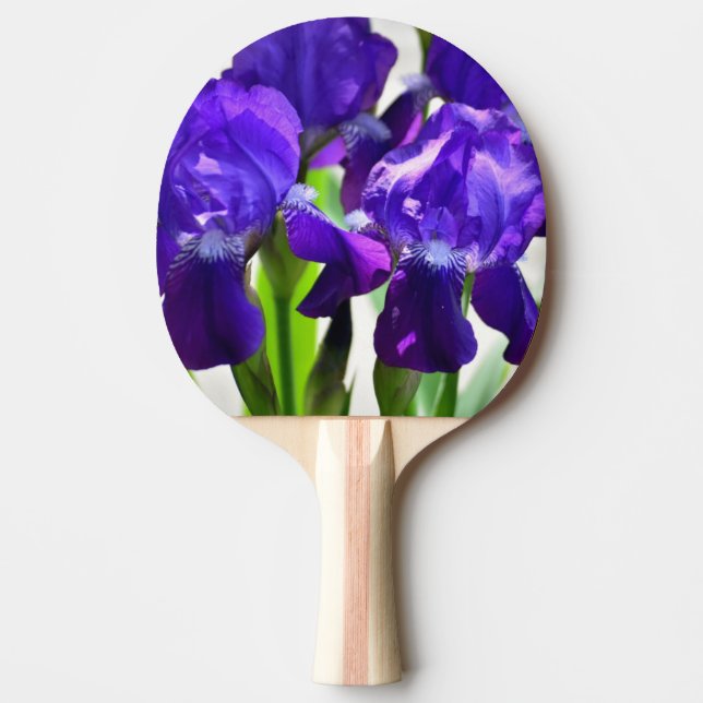 Lila Irises Iris Flower Pingisracket (Framsidan)