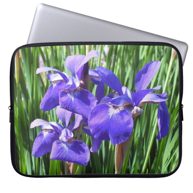 Lila Irises Laptop sleeve (Framsidan)