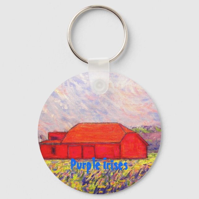Lila Irises Nyckelring (Framsida)