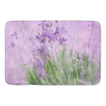 Lila Irises Watercolor -