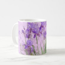 Lila Irises Watercolor -