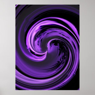 Lila Island Wave Poster