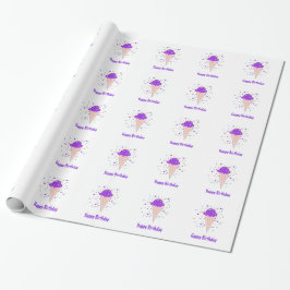 Lila isvafflor presentpapper