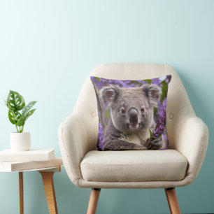 Lila Jacaranda Koala Bear Kudde