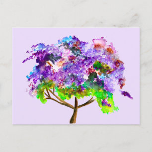 Lila Jacaranda träd bra art. Vykort
