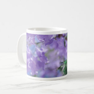 Lila Jacaranda Träd Flowers Kaffemugg