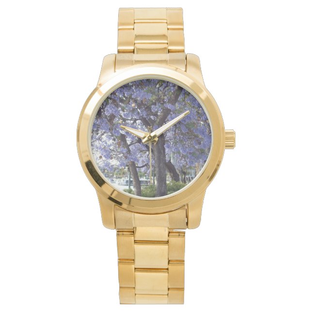 Lila Jacarandas River Murray Renmark Armbandsur (Framsida)