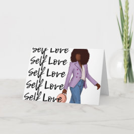 Lila Jacka | Self Kärlek Series Anteckningskort
