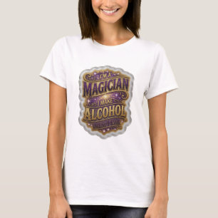 Lila JAG ÄR EN MAGIKER JAG FÅR ALKOHOL ATT FÖRSVIN T Shirt